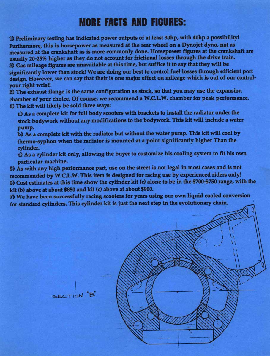 RVLC250 Lambretta Cylinder Kit