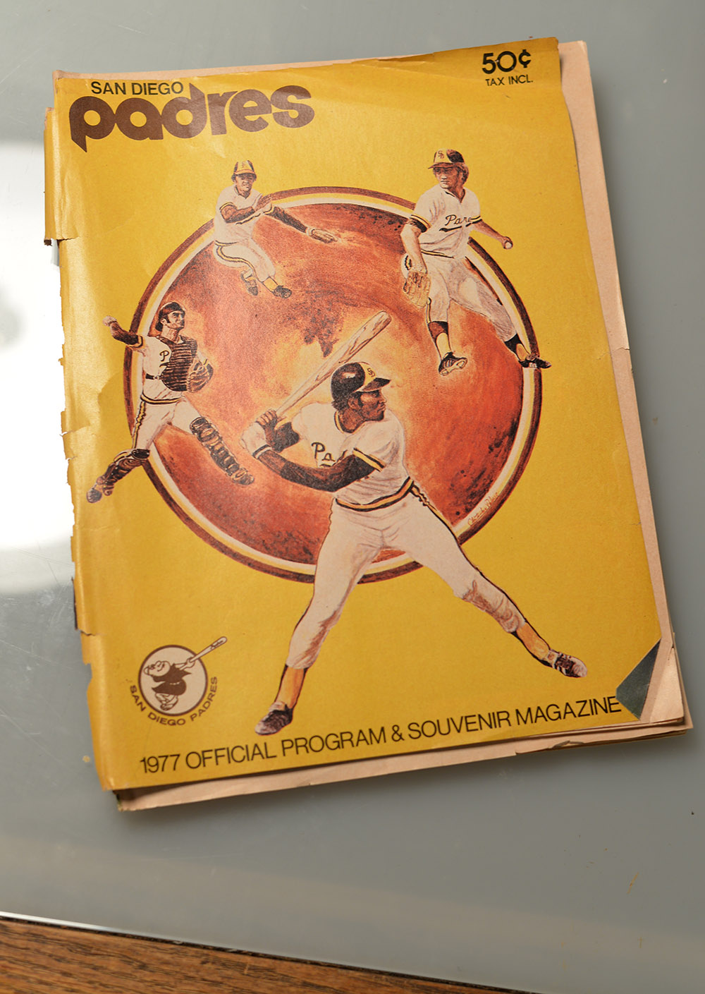 padres 1977 game program